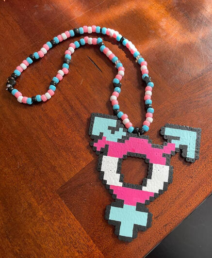 Trans symbol necklace commission