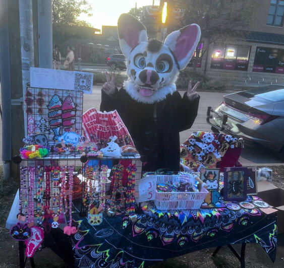 Furever Summer x Hotboys Halloween 2025 Vending Table example